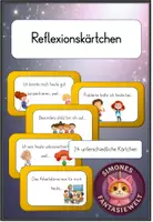 Vorschau - Fördermaterial/Inklusion - Reflexionskarten - Reflexionskärtchen - Deckblatt