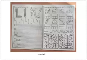 Vorschau - Arbeitsblätter - Buchstabe L l - Miniheft - Faltheft - Buchstabeneinführung - Seite 2
