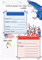 Vorschau - Arbeitsblätter - USA/New York City Merkblatt + PPT (editierbar) zur Einführung ins Thema (NewHighlight 8 Unit 1) - Seite 2