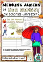 Vorschau - Arbeitsblätter - Materialpaket Meinung äußern Deutsch / DaZ - Seite 1