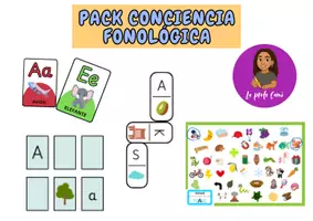 Vista previa - Juegos / Gamificación - Pack conciencia fonológica 1 - Portada
