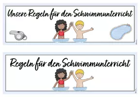 Vorschau - Poster - Schwimmen - Schwimmregeln für den Schwimmunterricht - Seite 1