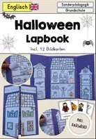 Vorschau - Arbeitsblätter - Halloween Lapbook Arbeitsblätter Bildkarten - Englisch - Deckblatt