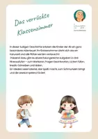 Vorschau - Arbeitsblätter - Drei lustige Geschichten (Quatschgeschichten) aus der Schule - Deckblatt