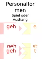 Vorschau - Präsentationen/Tafelbilder - Personalformen und Verb-Endungen - Seite 1