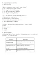anteprima - Compiti in classe/Test - Esame di inglese: Tempi presenti - Pagina 2