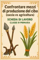 anteprima - Esercizi - Confrontare mezzi di produzione del cibo (caccia vs agricoltura) - Pagina di copertina