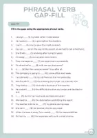 Vista previa - Hojas de trabajo - Phrasal Verbs Bundle - página 2