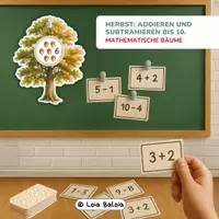 Vorschau - Spiele - Verliebte Zahlen: Schüttelbox & Mengenverständnis Herbst - Deckblatt