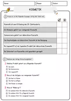 Vorschau - Arbeitsblätter - Kosmetik Biologie Pflanzen Lesetext mit Richtig Falsch Multiple Choice und Offenen Fragen - Seite 2