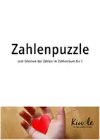 Vorschau - Spiele - Zahlenpuzzle zum Erlernen der Zahlen im Zahlenraum bis 7 - Deckblatt