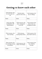 Vorschau - Arbeitsblätter - Getting to know each other (2 Versionen) - Deckblatt