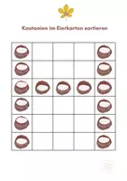 Vorschau - Stationenlernen - Kastanien im Eierkarton sortieren - Seite 2