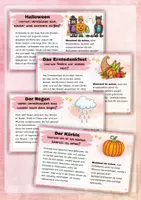 Vorschau - Stundenentwürfe - Herbstliche Lesekartei - Spannende Fragen und interessante Antworten - im Herbst - Seite 3