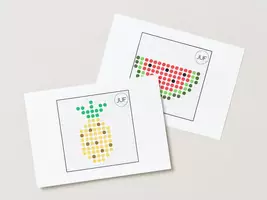 Voorbeeld - thema fruit - patronen strijkparels - Voorblad