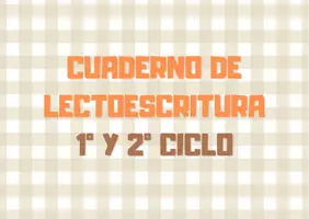 Vista previa - Refuerzo / NEE / Materiales de apoyo - Cuaderno de lectoescriptura en castellano 1º y 2º ciclo - Portada