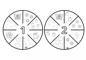 Vista previa - Juegos / Gamificación - Ruleta para trabajar el conteo del 1 al 10 - página 1
