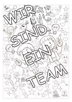 Vorschau - Mal- und Bastelvorlagen - Gemeinschaftsbild_WirsindeinTeam - Deckblatt