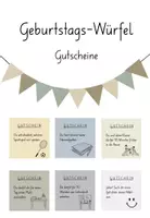 Vorschau - Mal- und Bastelvorlagen - Geburtstagswürfel | Ritual | Geschenk | Geburtstag | Feiern - Deckblatt
