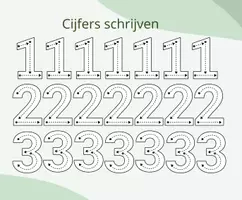 Voorbeeld - 🐾 Tel mee met de dieren! – Tel- en schrijfoefening - Pagina 3