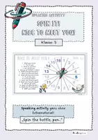Vorschau - Arbeitsblätter - Speaking activity! Spin it - nice to meet you! - Deckblatt