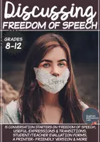 Vorschau - Anderer Materialtyp - Freedom of Speech- Middle/High School Conversation Package - Seite 1