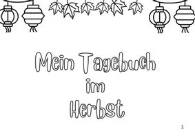 Vorschau - Unterrichtsreihen - Mein Tagebuch im Herbst - Schreiben in der 2.Klasse - Seite 1