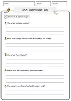 Vorschau - Arbeitsblätter - Saatgutproduktion Biologie Pflanzen Lesetext mit Richtig Falsch Multiple Choice und Offenen Fragen - Seite 3