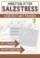 Vorschau - Arbeitsblätter - Unterrichtsmaterial Biologie: Lesetexte, Quizfragen und Reflexionsaufgaben - Deckblatt