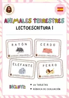 Vista previa - Hojas de trabajo - Animales terrestres - PACK LECTOESCRITURA - página 1