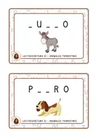 Vista previa - Hojas de trabajo - Animales terrestres II - LECTOESCRITURA - página 3