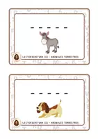 Vista previa - Hojas de trabajo - Animales terrestres III - LECTOESCRITURA - página 3