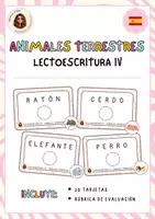 Vista previa - Hojas de trabajo - Animales terrestres IV - LECTOESCRITURA - Portada