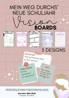 Vorschau - Arbeitsblätter - Neues Schuljahr - Vision Boards - Deckblatt
