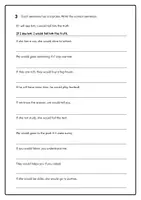 Vorschau - Arbeitsblätter - Englisch Klasse 8 If Clauses Type 2 - Seite 2