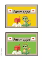 Vorschau - Anderer Materialtyp - Deckblatt für die Postmappe Drache Drachenklasse - Seite 1