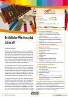 Vorschau - Stundenentwürfe - Fröhliche Weihnacht überall - Orff, leicht gemacht - Deckblatt