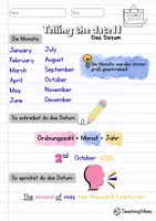 Vorschau - Arbeitsblätter - TELLING THE DATE - Materialpaket - Merkblatt + Übungen - Seite 3