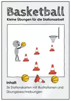 Vorschau - Stationenlernen - Materialpaket Stationskarten XXL. Kleine Übungen für die Stationsarbeit. 285 Stationskarten für den Sportunterricht - Seite 1