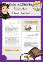 Vorschau - Stundenentwürfe - Reformation Kirche Mittelalter Gnade Katholisch evangelisch Unterrichtseinheit - Deckblatt