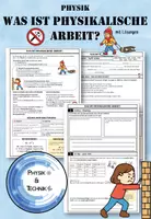 Vorschau - Arbeitsblätter - physikalische Arbeit? (Kräfte und Maschinen / Mechanik) Physik - Deckblatt