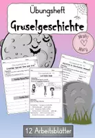 Vorschau - Arbeitsblätter - Gruselgeschichten Übungsheft Deutsch Klasse 3/4 - Deckblatt