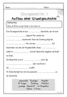 Vorschau - Arbeitsblätter - Gruselgeschichten Übungsheft Deutsch Klasse 3/4 - Seite 3