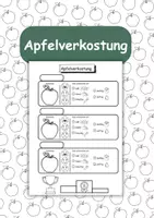 Vorschau - Arbeitsblätter - Apfelverkostung - Apfelwoche - Deckblatt