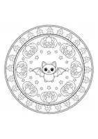 Vorschau - Mal- und Bastelvorlagen - Mandalas "Helloween" (Freiarbeitsmaterial) - Seite 1