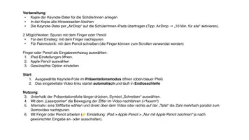 Vorschau - Stationenlernen - Ich kann Zahlen schreiben 0-9/interaktiv + digital (Format: keynote incl. Videos) + Erklärvideo - Seite 2