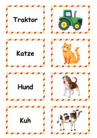 Vorschau - Arbeitsblätter - Bild-Wort-Zuordnungsspiele: Komplettpaket - Seite 1