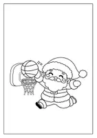 Vorschau - Mal- und Bastelvorlagen - Weihnachtskarten zum Ausmalen - Verschiedene Motive Weihnachtsmann - Seite 3