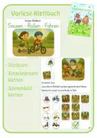 Vorschau - Fördermaterial/Inklusion - Vorlese-Klettbuch: Sausen - Rollen - Fahren - Deckblatt