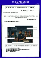 Vorschau - Arbeitsblätter - Migración: En la frontera - al norte - Deckblatt